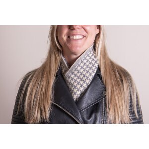 Juleeze JZSC0767G Scarf Ladies Pattern Grey 15x85 cm