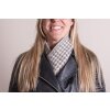 Juleeze JZSC0767G Scarf Ladies Pattern Grey 15x85 cm