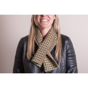 Juleeze JZSC0767GR Scarf Ladies Pattern Green 15x85 cm