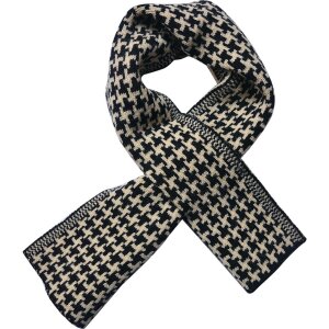 Juleeze JZSC0767Z Scarf Ladies Pattern Black 15x85 cm