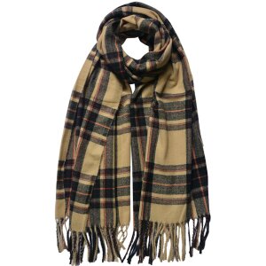 Juleeze JZSC0768CH Scarf Ladies Pattern Brown 70x180 cm