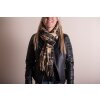 Juleeze JZSC0768CH Scarf Ladies Pattern Brown 70x180 cm