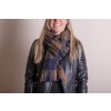 Juleeze JZSC0772DBL Scarf Ladies Pattern Blue 70x180 cm