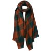 Juleeze JZSC0772GR Scarf Ladies Pattern Green 70x180 cm