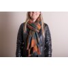 Juleeze JZSC0772GR Scarf Ladies Pattern Green 70x180 cm