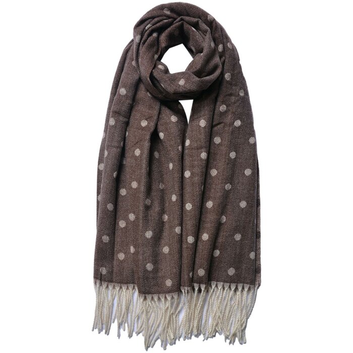 Juleeze JZSC0773CH Winter scarf ladies brown 68x180 cm