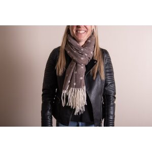 Juleeze JZSC0773CH Winter scarf ladies brown 68x180 cm