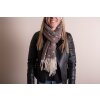 Juleeze JZSC0773CH Winter scarf ladies brown 68x180 cm