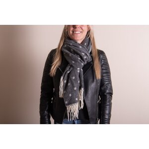 Juleeze JZSC0773Z Winter Scarf Ladies Black 68x180 cm