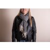 Juleeze JZSC0774Z Winter Scarf Ladies Black 68x180 cm