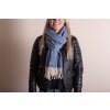 Juleeze JZSC0775BL Winter Scarf Ladies Blue 68x180 cm