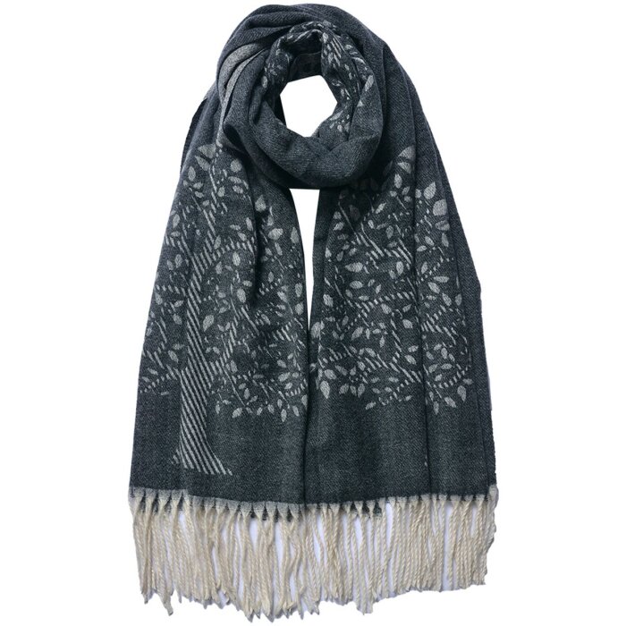 Juleeze JZSC0775Z Winter scarf ladies black 68x180 cm