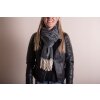 Juleeze JZSC0775Z Winter scarf ladies black 68x180 cm