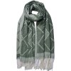 Juleeze JZSC0776GR Winter scarf ladies green 68x180 cm