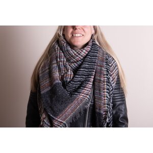 Juleeze JZSC0781G Scarf Grey 130x130 cm