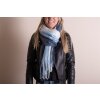 Juleeze JZSC0785BL Scarf Ladies Pattern Blue 35x180 cm