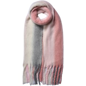 Juleeze JZSC0785P Scarf Ladies Pattern Pink 35x180 cm