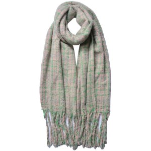 Juleeze JZSC0789GR Scarf Ladies Pattern Green 40x185 cm