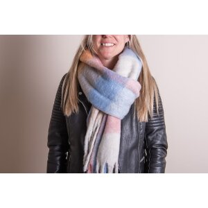 Juleeze JZSC0791BL Scarf Ladies Blue 36x210 cm