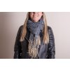 Juleeze JZSC0792BL Scarf Ladies Blue 65x180 cm