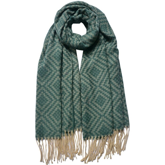 Juleeze JZSC0792GR Scarf ladies green 65x180 cm