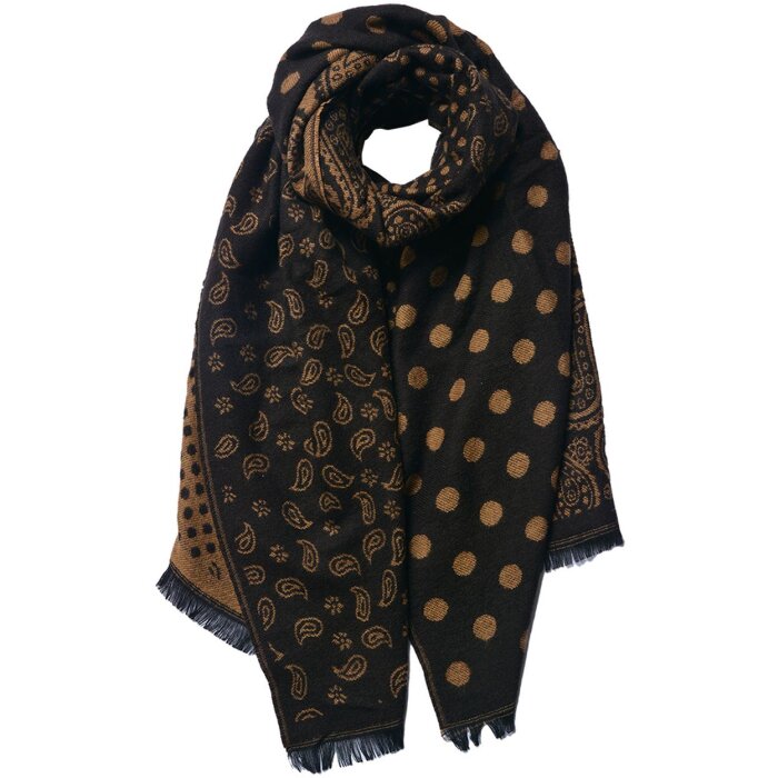 Juleeze JZSC0793CH Scarf Ladies Brown 65x190 cm