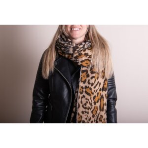 Juleeze JZSC0795 Scarf ladies brown 60x200 cm