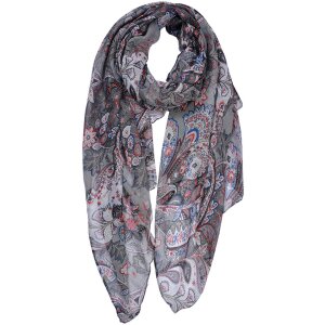 Juleeze JZSC0811 Scarf Ladies Grey 80x180 cm