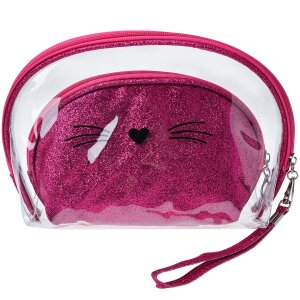 Juleeze JZSET0002F Cosmetic bag pink (set of 2) 24x15 -...