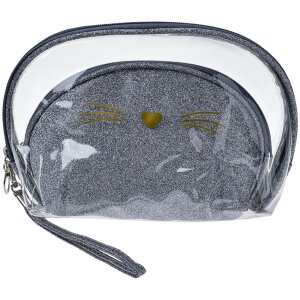 Juleeze JZSET0002ZI Cosmetic bag silver coloured (set of...