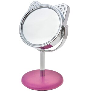 Juleeze JZSP0011 Table mirror with cat motif Ø 9x14 cm