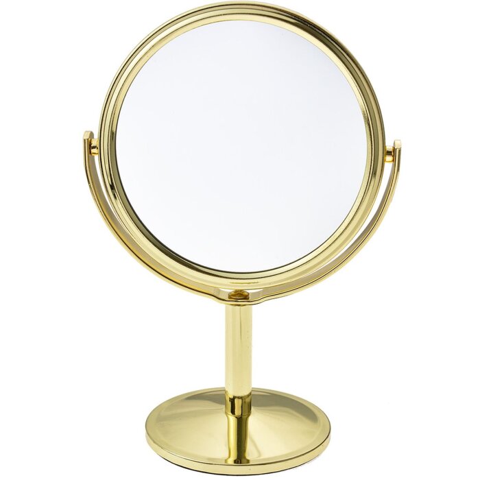 Juleeze JZSP0013 Gold coloured table mirror Ø 11x17 cm