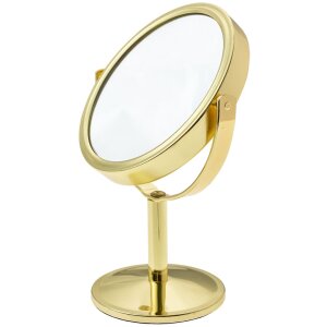 Juleeze JZSP0013 Gold coloured table mirror Ø 11x17 cm