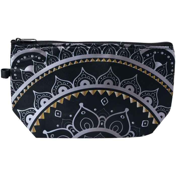 Juleeze JZTB0044 Toiletry Bag Ladies Black, Green 22x13x18 cm