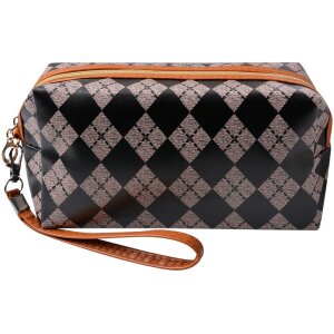 Juleeze JZTB0056 Toiletry Bag Ladies Black, Beige 18x8x10 cm