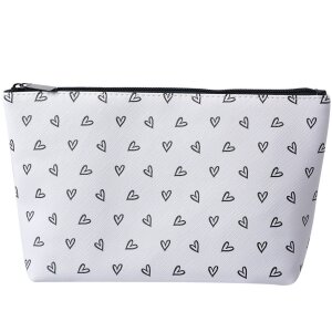 Juleeze JZTT0009-01 Toiletry Bag White, Black 26x6x16 cm