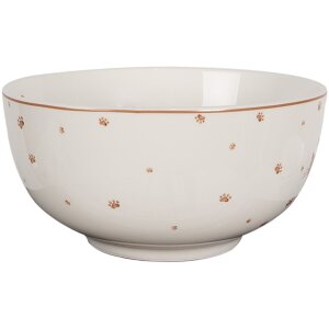 Clayre & Eef KCSBO Soup Bowl White Brown Ø...