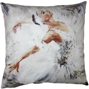 Clayre & Eef KT021.346 Cushion cover white 45x45 cm