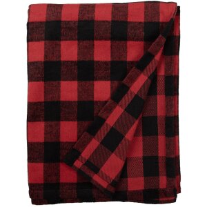 Clayre & Eef KT060.145 Plaid Red, Black 130x170 cm