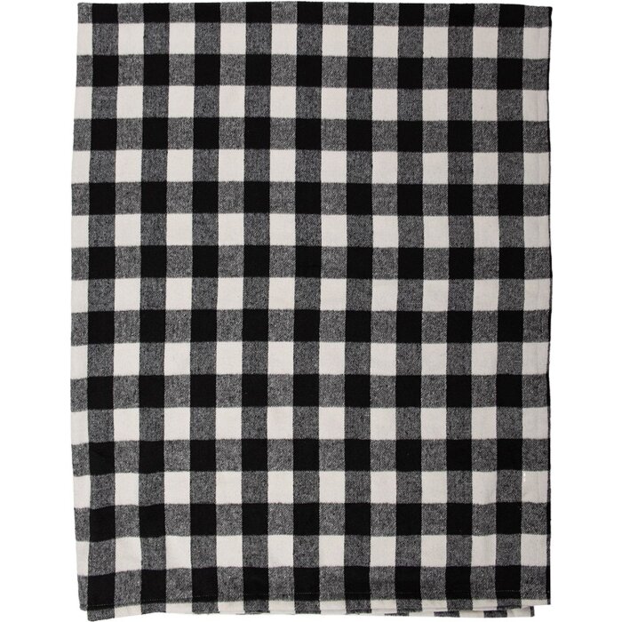 Clayre & Eef KT060.146 Plaid Black, White 130x170 cm