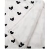 Clayre & Eef LBS60 Plaid White Black 130x170 cm