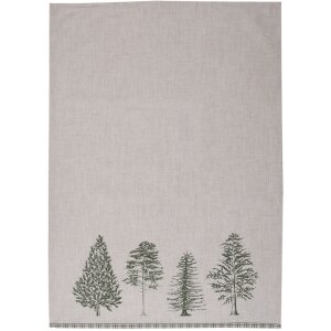 Clayre & Eef NPT42 Tea Towel Beige Green 50x70 cm...