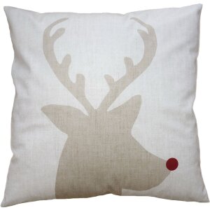 Clayre & Eef NWV22 Cushion Cover Beige with Deer...