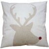 Clayre & Eef NWV22 Cushion Cover Beige with Deer 45x45 cm