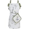 Clayre & Eef OLF41K Apron Child Beige Green 48x56 cm