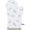 Clayre & Eef OLF44 Oven Mitt Beige Green 18x30 cm