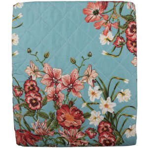 Clayre & Eef Q197.059 Bedspread Blue Pink 140x220 cm