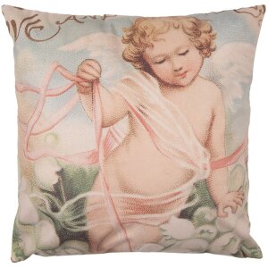 Clayre & Eef SWC23 Cushion Cover Pink 45x45 cm