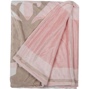 Clayre & Eef SWC60-1 Plaid Pink White 130x170 cm