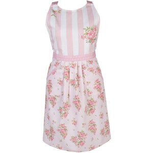 Clayre & Eef SWR41-2 Cooking Apron Pink 70x85 cm with...